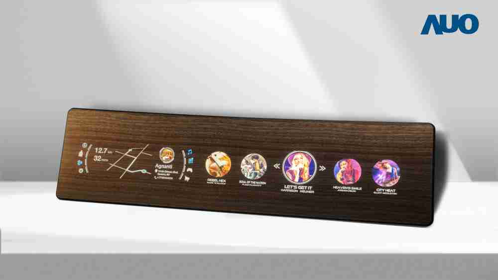 菠菜论坛研发全球最高穿透度达80%的AmLED木纹显示器，，，，可于使用时呈现高亮度、、、清晰可见的信息，，并在不使用时回归为单纯的饰板，，节能兼具美观