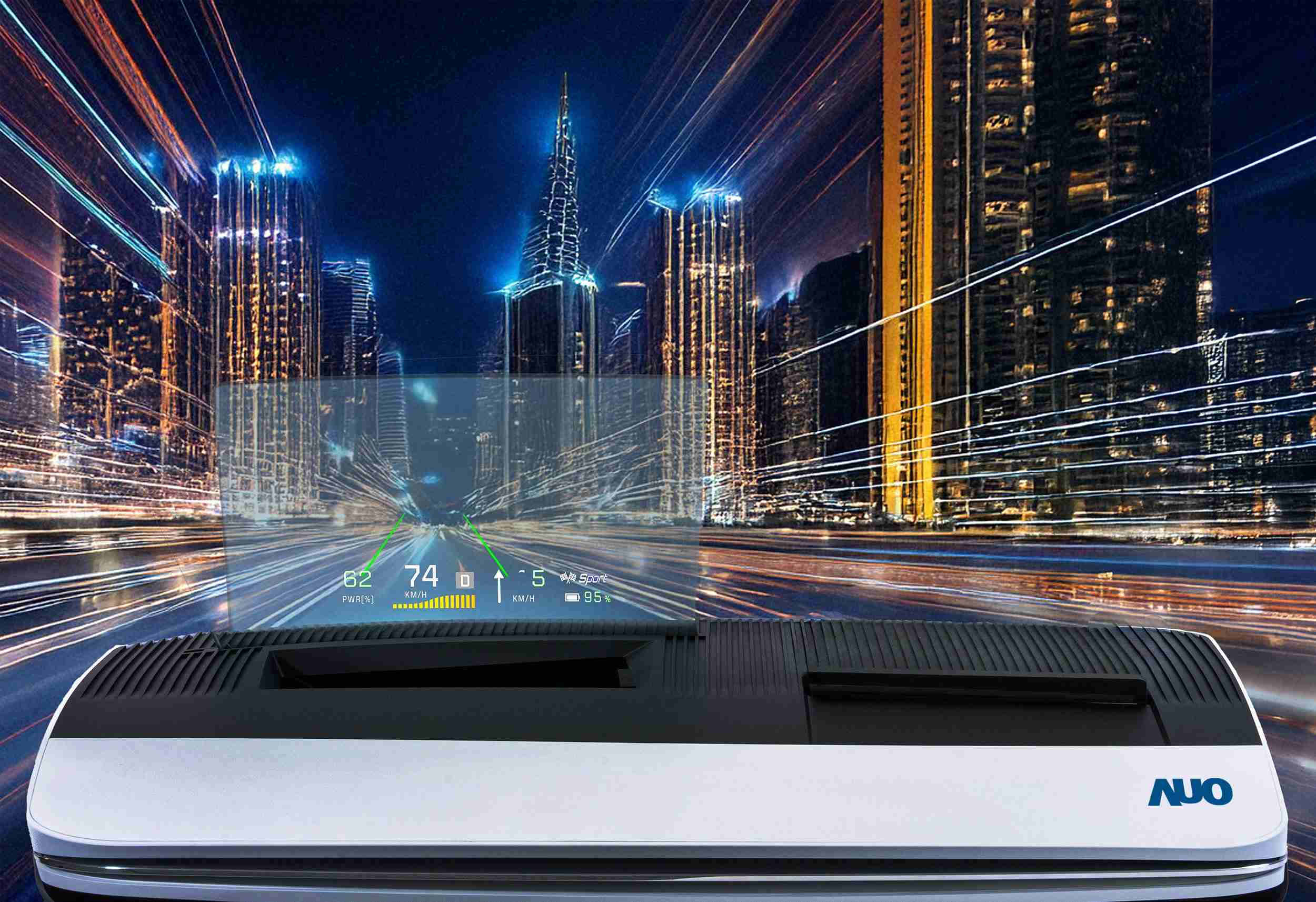 菠菜论坛推出13吋Micro LED抬头显示器，，，，提供高入眼亮度、、、、高色彩饱和度的显示质量，，，，在阳光下或黑暗中都清晰可见，，，，并利用Micro LED模块体积小的优势，，，，解决车用空间有限的痛点